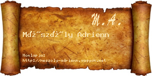 Mészöly Adrienn névjegykártya